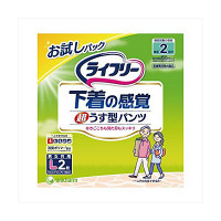 【サンプルS】ユニ・チャーム　ライフリー超うす型下着感覚パンツL　540846　1パック（2枚入）