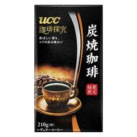 【アウトレット】【コーヒー粉】UCC上島珈琲 珈琲探究 炭焼珈琲 VP 210g 1袋　コロンビア　ブラジル　コーヒー粉