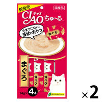 いなば CIAO チャオ ちゅーる 猫 まぐろ 国産（14g×4本）2袋 ちゅ～る キャットフード 猫用 おやつ