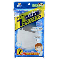 フィッティ 7DAYSマスク シルキータッチ ふつうサイズ ホワイト 1個（7枚入） 玉川衛材