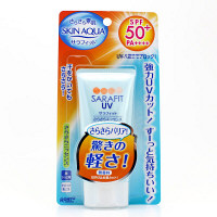 【アウトレット】スキンアクア　サラフィットUV　さらさらエッセンス　SPF50+/PA++++　無香料　50g　ロート製薬