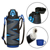 サーモス 真空断熱2ウェイボトル 800ml イナズマブラック FFR-804WF