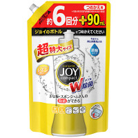【アウトレット】除菌ジョイコンパクト　JOY　スパーグリングレモンの香り　詰め替え　超特大　1050mL　食器用洗剤　P&G
