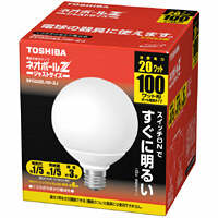 東芝ライテック　電球形蛍光ランプ　E26口金　G25W形（電球100Wタイプ）　電球色　EFG25EL20ZJ