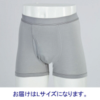 【アウトレット】プチ漏れガードトランクス　グレー　L　1枚　テイジン（TEIJIN）