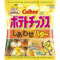 カルビー　ポテトチップスしあわせバター　58g　1袋
