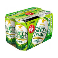 サッポログリーンアロマ缶350ml×6缶