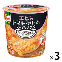 クノール　スープDELI　エビのトマトクリームスープパスタ　1セット（3個）　スープデリ　味の素