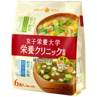 インスタント 女子栄養大学栄養クリニック監修 減塩みそ汁 1袋（6食入） ひかり味噌