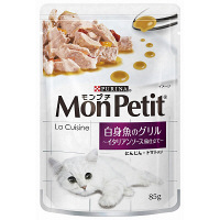 【アウトレット】モンプチ　ラ・キュイジーヌ白身魚のグリル　85g　1セット（3袋入）