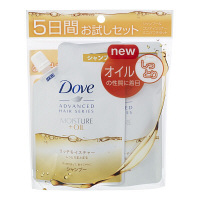 【在庫一掃セール】ダヴ　リッチモイスチャー　5日間お試しセット（シャンプー+コンディショナーミニパウチ各60g）　ユニリーバ