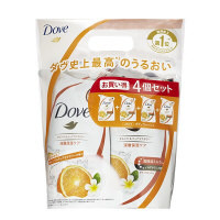 ダヴ（Dove）　ボディウォッシュ（ボディソープ）　スプラッシュ　オレンジ＆ティアフラワー　詰め替え　360g×4　ユニリーバ