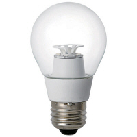 【アウトレット】朝日電器　LED電球形クリア電球タイプ　E26口金　325lm　30W相当　昼光色　LDA4CD-G590　1個