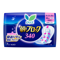 ナプキン 特に多い夜 羽つき 34cm ロリエ 朝までブロック340 1個（7枚） 花王