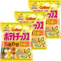 カルビー　PCしあわせバタ～　58g　1セット（3袋）