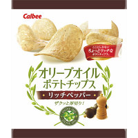 【アウトレット】カルビー　オリーブオイルポテトチップス　リッチペッパー　1箱（50g×12袋入）