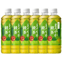 【アウトレット】ポッカサッポロ　まろやか緑茶　600ml　1セット（6本）