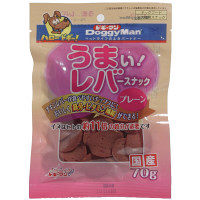 ドギーマン 犬用 うまい！レバースナック プレーン 国産 70g 1袋 ドッグフード おやつ
