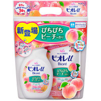 【数量限定】ビオレu　ボディウォッシュ　ぴちぴちピーチの香り　ポンプ530ml+つめかえ用380ml　ペアセット　花王