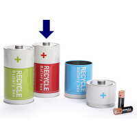 【アウトレット】レッドワークス　卓上ダストボックス　レッド　1個