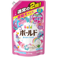 【アウトレット】ボールド香りのサプリインジェル　部屋干し用　詰替超特大　1.26kg　P&G