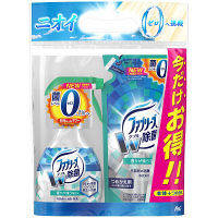 ファブリーズ 布用 ダブル除菌 香りの残らないタイプ 本体（370mL）+つめかえ用（320mL） 1パック 消臭スプレー P&G