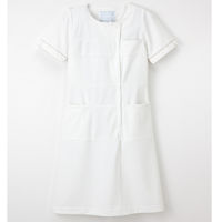 ナガイレーベン ワンピース ナースワンピース 医療白衣 半袖 オフホワイト LL LH-6207（取寄品）