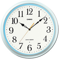 CASIO（カシオ）掛け時計 [電波 ステップ 秒針停止機能 シンプル] 直径336mm IQ-480J-8JF 1個