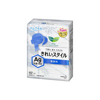 【アウトレット】パンティライナー 消臭Agデオドラント 羽なし 14cm ロリエ きれいスタイル 1個（62枚） 花王
