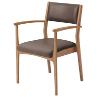 コイズミファニテック　介護施設用椅子　GMC-R1-CC-B　ココア／ブラウン