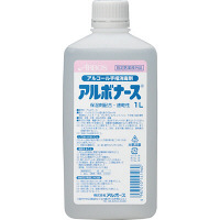 【アウトレット】アルボース　手指消毒剤　アルボナース1L　付替用（ハードボトル）　ポンプなし　SW-986-203-0　1本