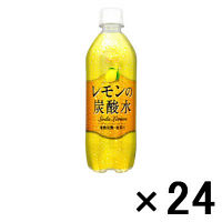 使用不可【アウトレット】【※税率要確認】チェリオ レモンの炭酸水 500ml 1箱（24本入）