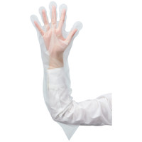 ファーストレイト　CPEぴったりロング手袋　クリアー　M/L　FR-5546　1箱（50枚入）