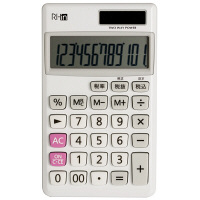 【アウトレット】RI-in　手帳サイズ電卓　12桁表示　収納ケース付き　SL-5220WL　1個