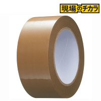 【アウトレット】「現場のチカラ」軽梱包用OPPテープ　0.05mm厚　茶　100m巻　1パック（5巻入）　アスクル オリジナル