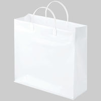 ハッピータック付ビニールバッグ　白　S　1セット（50枚：10枚入×5袋）　今村紙工