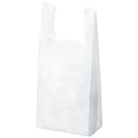 「現場のチカラ」レジ袋　薄手タイプ　乳白　No.16　1袋（100枚入）　アスクル