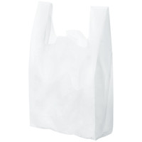 「現場のチカラ」レジ袋　薄手タイプ　乳白　No.45　1袋（100枚入）　アスクル