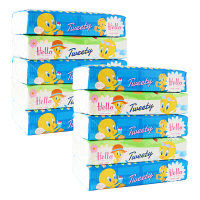 【サンプルS】ティッシュペーパー 150組5個 ハロートゥイーティーソフトパックティシュ