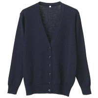 D-PHASE（ディーフェイズ） 抗ピル長袖カーディガン 女性用 濃紺 S D1001