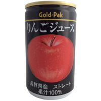 【アウトレット】ゴールドパック　りんごジュース　160g缶　1箱　（20本入）