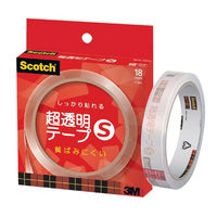 スコッチ 超透明テープS 大巻 3インチ 巻芯経76mm 詰替用 紙箱入 幅18mm×長さ35m 1個 スリーエム BH-18N（直送品）