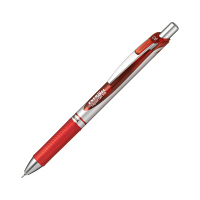ぺんてる ボールペン ゲルインク ノック式 ENERGEL（エナージェル） 0.5mm 赤 BLN75Z-B 1本（直送品）