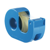 ニチバン　ハンドカッター付セロテープ　青　CT-12DRB　（取寄品）