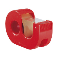 ニチバン　ハンドカッター付セロテープ　赤　CT-18DRR　（直送品）