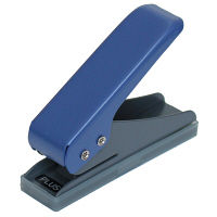 プラス　一穴パンチ　ブルー　PU-001　（直送品）