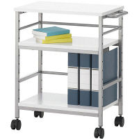 YAMAZEN　ハンドル付きワゴン　白　MWT-60（WH/SL） 1台