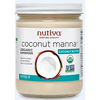 使用不可【アウトレット】【※税率要確認】nutiva　（ニュティーバ）　オーガニック　ココナッツ　マナ＜有機ココナッツスプレッド＞　1個（425g）