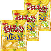 コイケヤ（湖池屋）　ポテトチップス　バナナ味　50g　1セット（3袋）