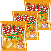 コイケヤ（湖池屋）　ポテトチップス　みかん味　50g　1セット（3袋）